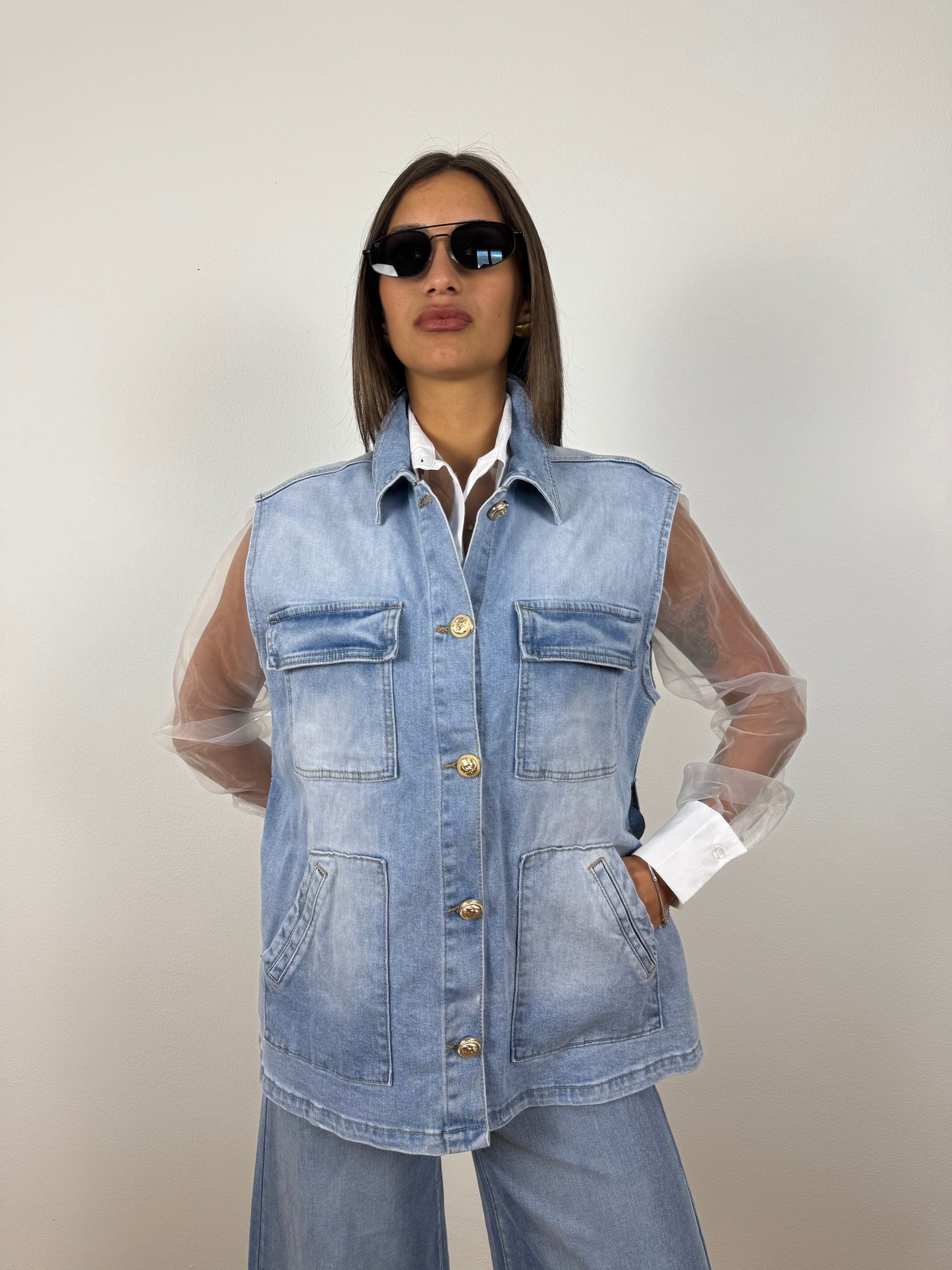 Gilet jeans